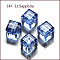 K9 Glass, Imitation Austrian Crystal Beads, Grade AAA, Faceted, Cube, Light Sky Blue, 4x4x4mm(size within the error range of 0.5~1mm), Hole: 0.7~0.9mm