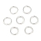 Brass Jump Rings, Open Jump Rings, Nickel Free, Platinum, 5x0.7mm, Inner Diameter: 3.5mm, about: 1900pcs/100g