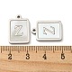 Подвески из нержавеющей стали 304 в форме ракушки STAS-L022-065P-Z-3
