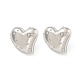 Серьга-гвоздик из латуни с микропаве из кубического циркония EJEW-C102-08P-01-1