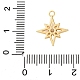 Подвески из латуни с прозрачным фианитом KK-V016-19G-3