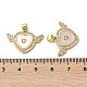 Латунные микро проложить кубического циркония подвески KK-D057-02G-3
