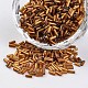 Серебристый круглый дырокол стеклянный стеклянный бусины SEED-I001-53-1