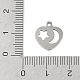 Не тускнеющие подвески из нержавеющей стали 201 STAS-C108-24P-3