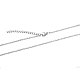 Ожерелье из не тускнеющей нержавеющей стали 304 с цепочкой STAS-T040-PJ206-55-2