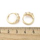 Серьги-кольца из латуни с прозрачным фианитом EJEW-Q014-21G-3