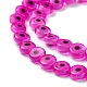 Ручной сглаза Lampwork плоские круглые пряди шарик LAMP-L058-8mm-16-3