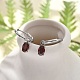 Серьги-кольца из нержавеющей стали 304 с микропаве из кубического циркония STAS-R004-07P-01-1