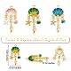 24шт 3 цвета сплава эмалевые подвески FIND-SZ0005-87-7