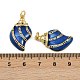 Латунные микро проложить кубического циркония подвески KK-L241-24G-4