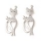 Кулоны для котят из латуни KK-F772-16P-1