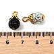 24 шт. подвески из полимерной глины со стразами 12 цветов PALLOY-PH01793-2