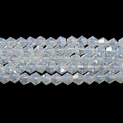 Имитация нефрита гальванических бисер пряди GLAA-F029-J4mm-A05