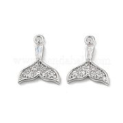 Латунные микропаве прозрачные кубические циркониевые подвески KK-H460-34P