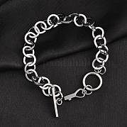 Браслеты-цепочки из нержавеющей стали 304 BJEW-P237-08P