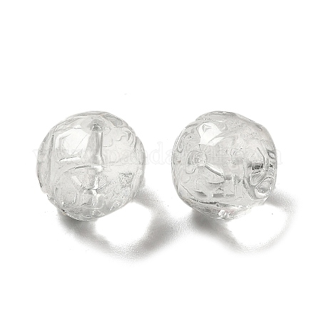 Прозрачные стеклянные бусины GLAA-D025-03G-1