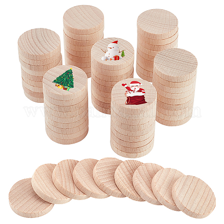 1 пакетик необработанных деревянных дисков WOOD-NB0002-76-1