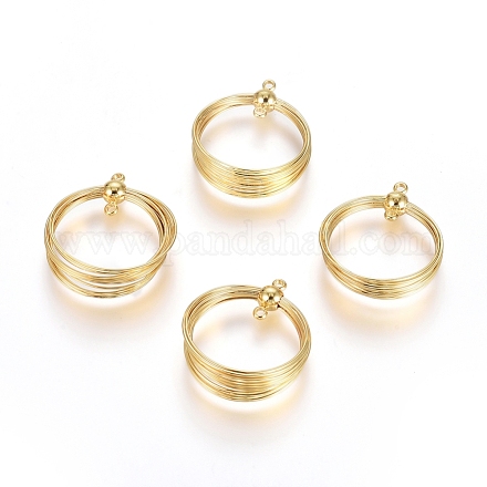 Подвески из латуни с 2 звеном KK-G389-12G-1