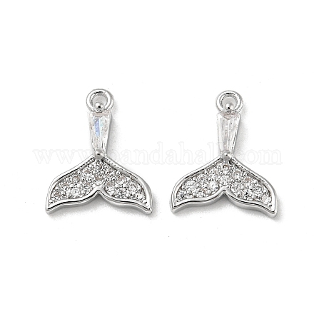 Латунные микропаве прозрачные кубические циркониевые подвески KK-H460-34P-1
