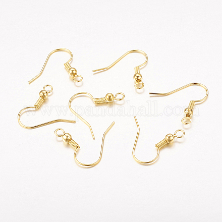 Латунные крючки для сережек X-KK-S075-G-1