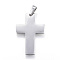Tarnish Resistant 304 Stainless Steel Pendants, Cross, Stainless Steel Color, 35x23x2mm, Hole: 4x8mm