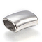 Tarnish Resistant 304 Stainless Steel Slide Charms, Rectangle, Stainless Steel Color, 18.5x14.5x8.5mm, Hole: 6.5x12mm