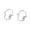 Brass Micro Pave Cubic Zirconia Screw Carabiner Lock Charms, for Necklaces Making, Quick Links, Hamsa Hand/Hand of Fatima /Hand of Miriam, Platinum, 32x24x2mm