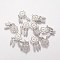 Non-Tarnish 304 Stainless Steel Pendants, Woven Net/Web with Feather, Stainless Steel Color, 31x14x1mm, Hole: 1.5mm