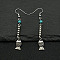 Ethnic Style Alloy Tassel Dangle Earrings, Fish