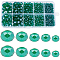 Electroplate Glass Beads Strands, Faceted, Rondelle, Dark Cyan, 3~10x2~8mm, Hole: 0.4~1mm, 780pcs/box