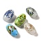 Handmade Lampwork Beads, Barrel, Mixed Color, 24.5x14.5mm, Hole: 1.6mm