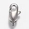 Tarnish Resistant 316 Surgical Stainless Steel Lobster Claw Clasps, Manual Polishing, Stainless Steel Color, 13x6.5x3.5mm, Hole: 2x1.5mm