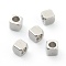 Non-Tarnish 304 Stainless Steel Beads, Cube, Faceted, Stainless Steel Color, 2.5x2.5x2.5mm, Hole: 1.5mm