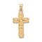 Easter 304 Stainless Steel Big Pendants, Crucifix Cross, Golden, 51.5x29.5x5mm, Hole: 7x12mm
