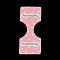 Cardboard Display Cards, Used For Necklaces, Bone Shape, Light Coral, 89x35x0.3mm