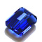 Imitation Austrian Crystal Beads, Grade AAA, K9 Glass, Faceted, Rectangle, Blue, 10x12x5.5mm, Hole: 0.9~1mm