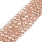 Electroplate Glass Beads Strands, AB Color Plated, Faceted, Rondelle, Peru, 4x3mm, Hole: 0.4mm, about 110~115pcs/strand, 39~40cm