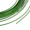 5M Aluminum Wire, Flat, for DIY Craft, Green, 1x0.3mm, about 16.40 Feet(5m)/Roll