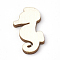 Wooden Cabochons, Laser Cut Wood Shapes, Sea Horse, PapayaWhip, 30.5x16.5x2.5mm