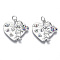 Brass Micro Pave Cubic Zirconia Pendants, Nickel Free, with Jump Rings, for Mother's Day, Heart with Boy, Colorful, Real Platinum Plated, 19.5x20.5x3mm, Jump Ring: 5x0.6mm, inner diameter: 3mm
