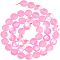 2 Strands Synthetic Labradorite Frosted Beads Strand, Round, Deep Pink, 8mm, Hole: 1mm, about 47pcs/strand, 14.76 inch(37.5cm), 2strands/box
