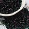 Spray Painted Glass Seed Beads, Peanut, Orchid, 4~5x2~2.5x2~2.5mm, Hole: 0.8~0.9mm, about 8500pcs/pound