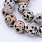 Natural Dalmatian Jasper Beads Strands, Round, 6~6.5mm, Hole: 1mm, about 58~60pcs/strand, 15 inch.