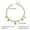European Ocean Stainless Steel Pendant Necklaces with Pearl, for Beach Vacation, Real 18K Gold Plated, Shell Shape, 16.93 inch(43cm)
