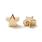 Brass Beads, Star, Golden, 4.5x5x2.5mm, Hole: 1.4mm