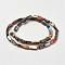 Natural Paua Shell Beads Strands, Rectangle, 8~11x5x3~4mm, Hole: 1mm, about 38pcs/strand, 15.7 inch(40cm)