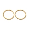 Ion Plating(IP) 304 Stainless Steel Finger Ring, Golden, 1.2mm, US Size 7(17.3mm)