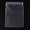 Transparent Plastic Zip Lock Bags, Self Seal Bags, Rectangle, Clear, 15x10x0.15cm