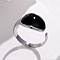 Oval 304 Stainless Steel Enamel Cuff Rings, Stainless Steel Color, Inner Diameter: Adjustable