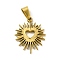 PVD Vacuum Plating 304 Stainless Steel Pendants, Hollow Heart Charms, Golden, 22.5x18x2mm, Hole: 6.5x4mm